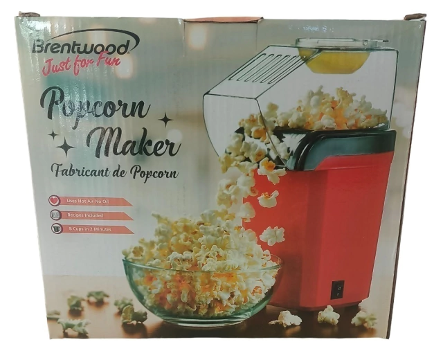  DASH Máquina para hacer palomitas de maíz de aire caliente con  taza medidora para porciones + mantequilla derretida, 16 tazas, color rojo  : Hogar y Cocina
